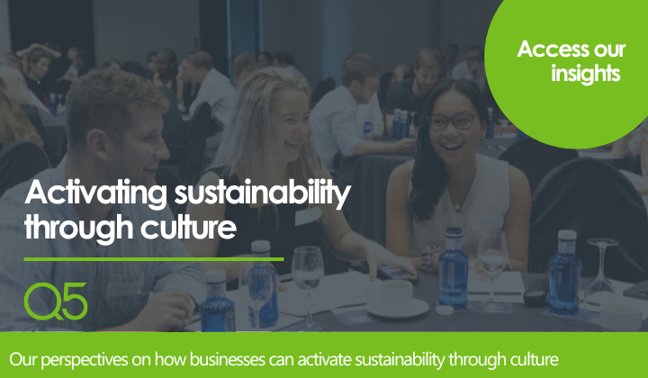 Activating sustainability through culture