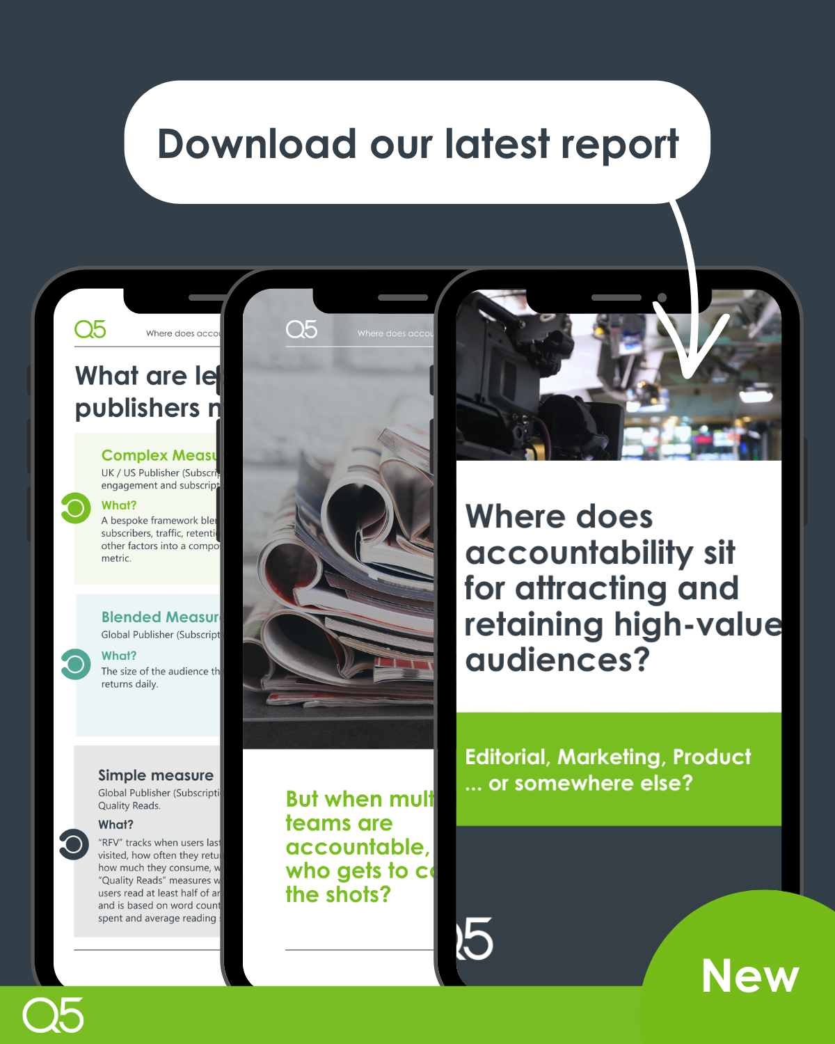 Who is accountable for high-value audience growth?