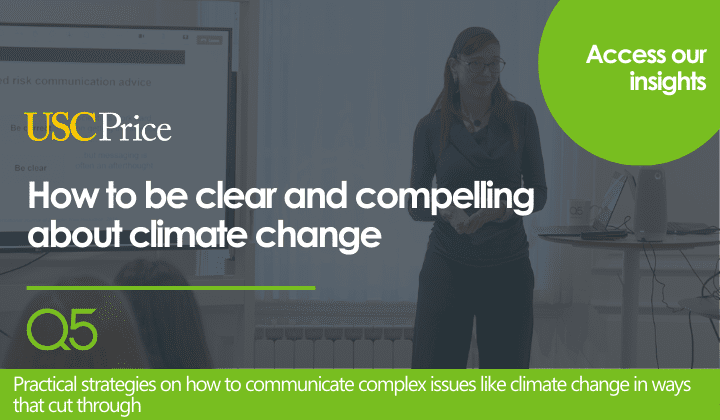How to be clear and compelling about climate change