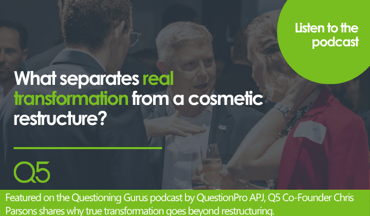 What separates real transformation from a cosmetic restructure?