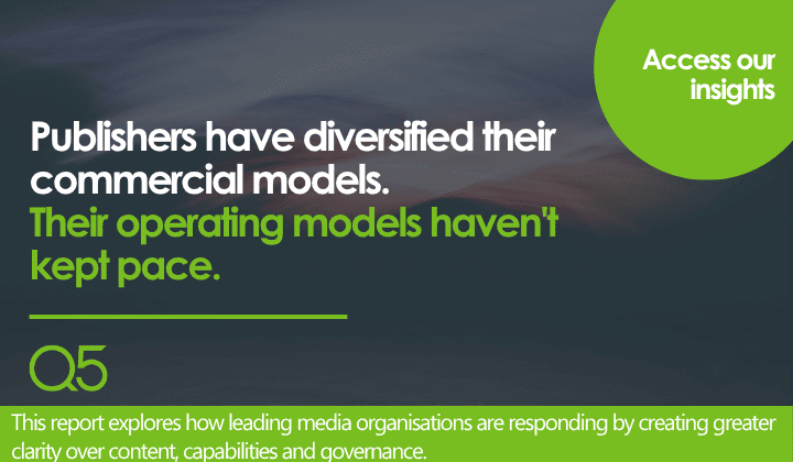 Why Publisher operating models must evolve